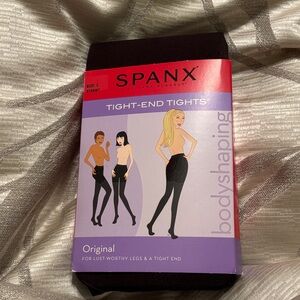 SPANX Tight-End Tights in Bittersweet — Opaque Shaping Tights